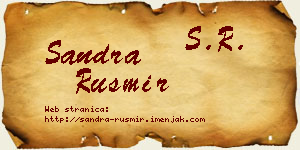 Sandra Rusmir vizit kartica